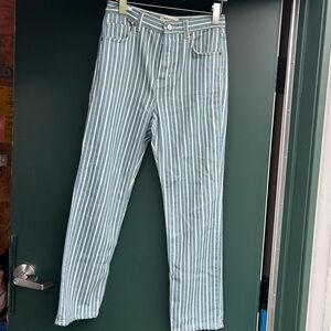 Reformation Cynthia Striped Women's Straight Jeans